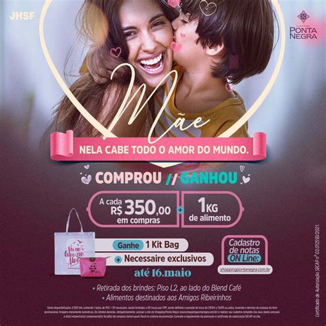 Dia das Mães no Shopping Ponta Negra presenteia clientes kit de