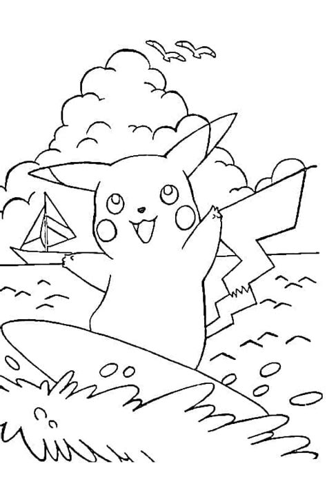 M Larbild Pikachu Fr N Pok Mon Skiv Ut Gratis P Malarbilder Se