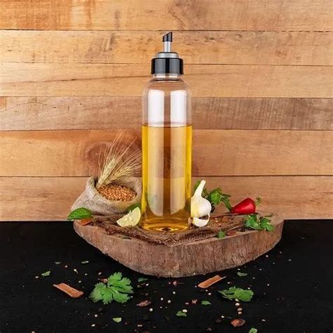 Screw Cap PET Kitchen Oil Dispenser Bottle 1L Use For Storage Oils 1