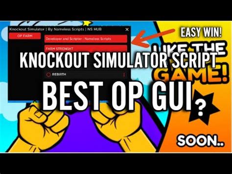 Knockout Simulator Best Script Op Youtube