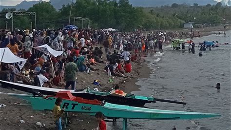 Saling Kejar Seru Bangett Balap Sampan Di Pantai Saliper Sumbawa