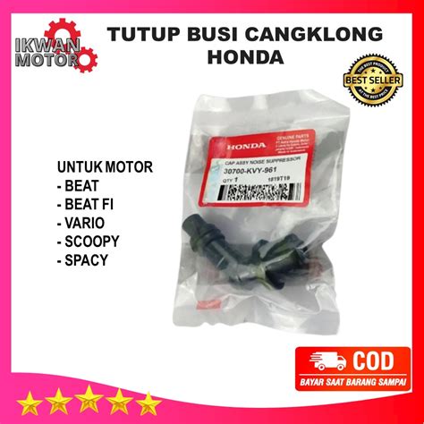 Tutup Busi Kepala Busi Cangklong Busi Honda Beat Vario Beat Fi Vario Fi ...