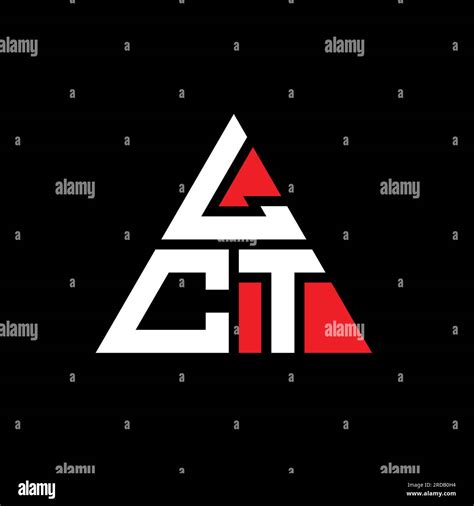 Lct Triangle Letter Logo Design With Triangle Shape Lct Triangle Logo
