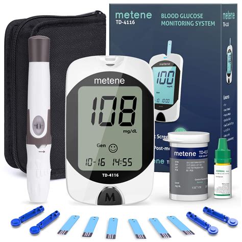 Kit De Prueba De Diabetes 50 Lancetas 50 Tiras De Glucómetro Medidor