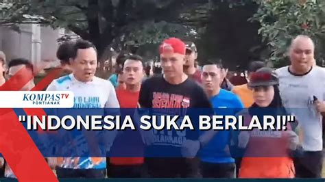 Bacapares Ganjar Pranowo Lari Pagi Bersama Warga Di Bogor Youtube