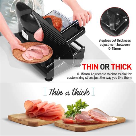 Buy Meat Slicer Techwood Electric Deil Food Slicer With Removable 9