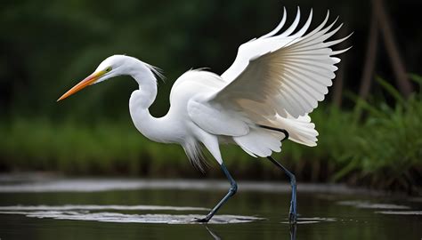 AI generated Great White Egret bird Stock Photo,Egret bird photography