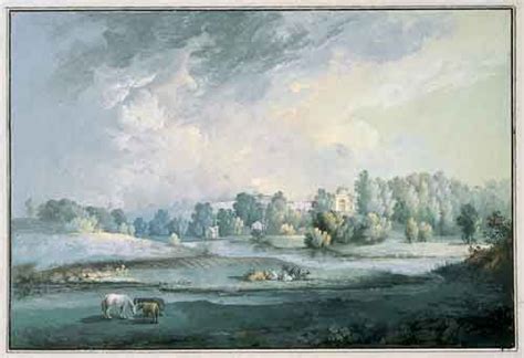 Painting of Large View of Country Estate Brattsevo in the village of ...