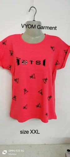 Ladies Half Sleeves T Shirt Casual Wear Size Large At Rs 100 Piece