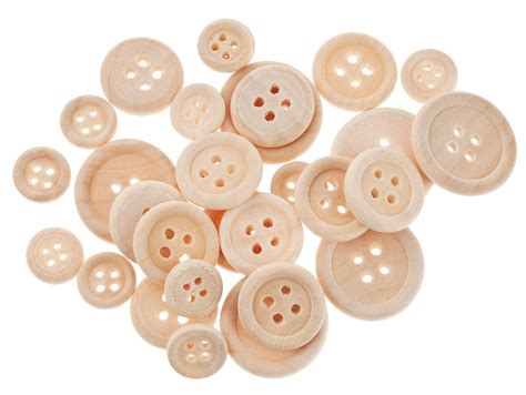 OPITEC LOISIRS SCIENCES CREATIVITE Boutons ronds en bois 30 pièces