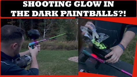 HK Army Sonic UV Loader Shooting GLOW IN THE DARK PAINTBALLS