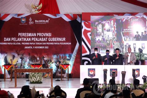 Peresmian Dob Papua Dan Pelantikan Penjabat Gubernur Foto