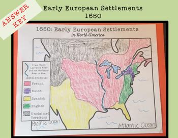 Early European Settlements In North America Brochure Tpt