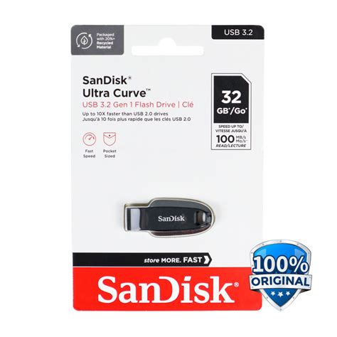 Sandisk Ultra Curve Flashdisk Usb Gb Sdcz Black