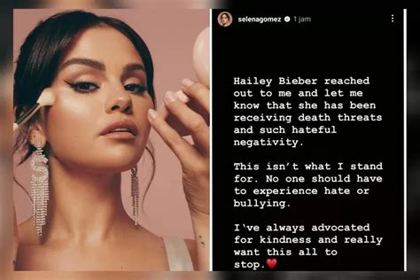 Hailey Bieber Curhat Mendapat Ancaman Pembunuhan Ke Selena Gomez