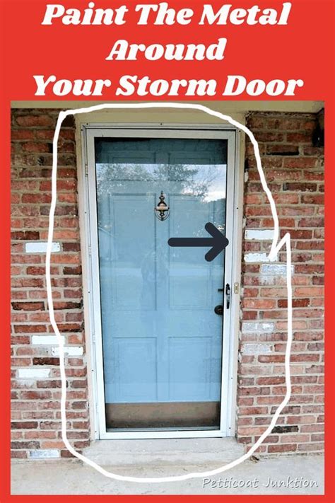 How To Paint A Metal Storm Door And Wood Front Door In 2023 Wood