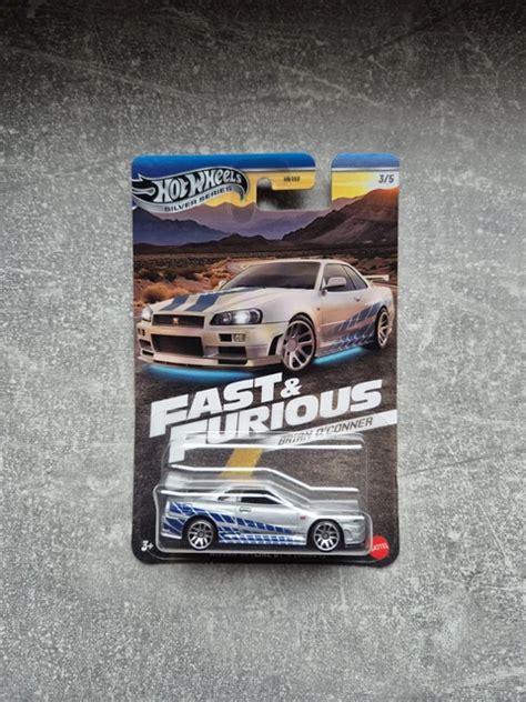 HOT WHEELS SILVER Series Fast Furious Brian OConner Nissan Skyline