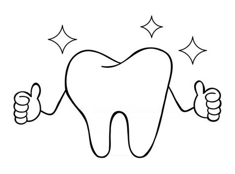 45 Desenhos De Dente Para Imprimir E Colorir Pintar