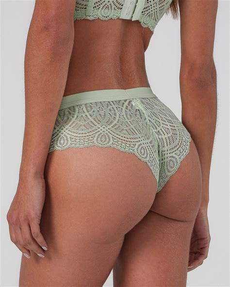 Riachuelo Calcinha De Renda Tanga Verde Riachuelo