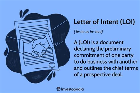 How To Use A Letter Of Intent Loi To Make A Deal Intent Vs Letter Of