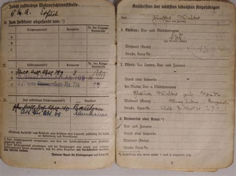 Kurland Docs Soldbuch Citations Ekm Grouping Wh Heer Heeres