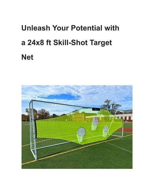 PPT Mastering Your Skills The 24x8 Ft Skill Shot Target Net