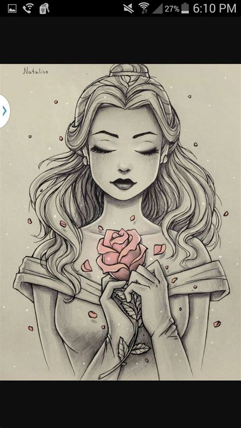 Disney Tattoos Beauty And The Beast, Beauty And The Beast Drawing ...