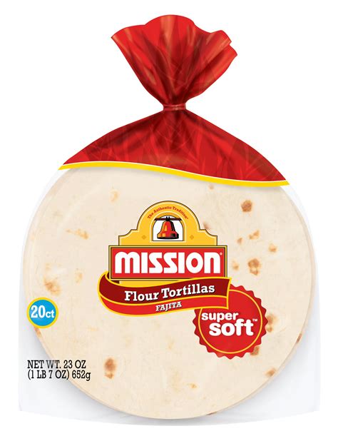 Mission Fajita Flour Tortillas 20 Count 23 Oz