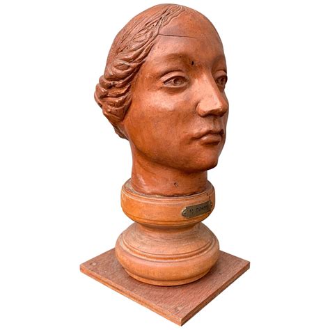 19th Century French Terracotta Sculpture Of A Lady At 1stdibs