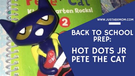 Back To School Prep Hot Dots Pete The Cat Justabxmom