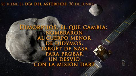 Dimorphos Nombran Al Asteroide Que Nasa Pretende Desviar Kosmoslogos