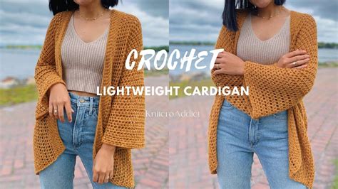 Lightweight Crochet Cardigan Free Crochet Sweater Pattern Beginner