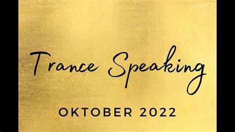 Trance Speaking Oktober Youtube