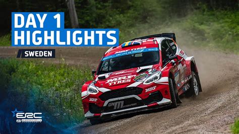 Day 1 Highlights ERC Bauhaus Royal Rally Of Scandinavia 2023 YouTube