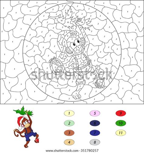 Color By Number Educational Game Kids Stock Illustration 351780257 ...