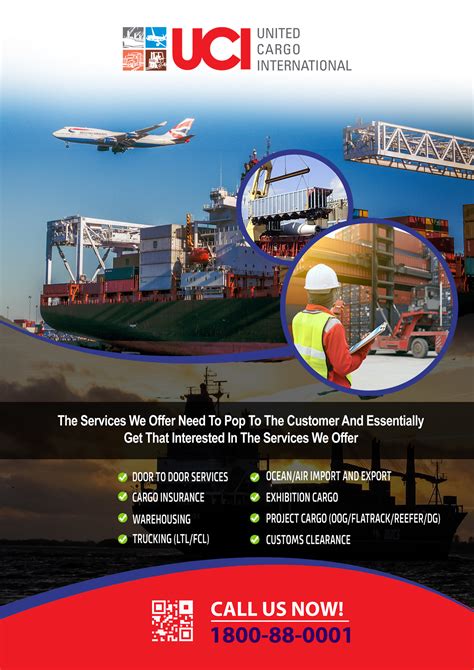 Elegant Playful Freight Forwarding Flyer Design For A Company By Prism Graphics Design 23219006