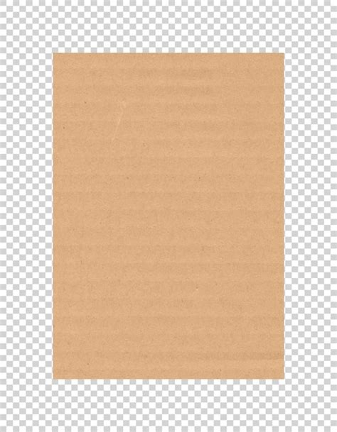 Textura De Papel Castanho Em Fundo Transparente Psd Premium