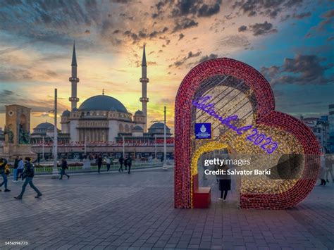 Taksim Square And Taksim Mosque Istanbul High Res Stock Photo Getty