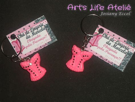 Lembrancinha Chá de Lingerie Biscuit Chaveiro Elo7