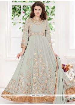 Buy Faux Georgette Floor Length Anarkali Suit Anarkali Suits