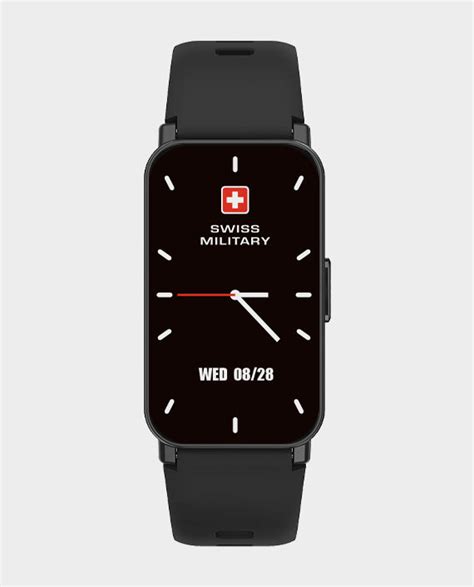 Buy Swiss Military Dom Smart Watch With Metal Strap Silver In Qatar