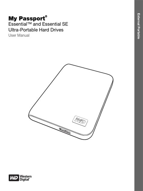 My Passport Essential™ And Essential Se Ultra Portable Hard Drives Pdf Backup Computer File