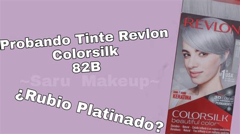 Tinte Revlon 82B Rubio Platinado Saru Makeup YouTube