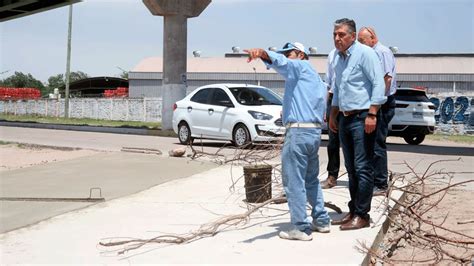 Nediani visitó el avance del mejoramiento de calles del barrio San