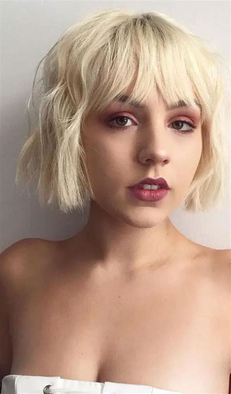 35 BEST Short Hair With Bangs Ideas For 2022 Blonde Bob With Fringe