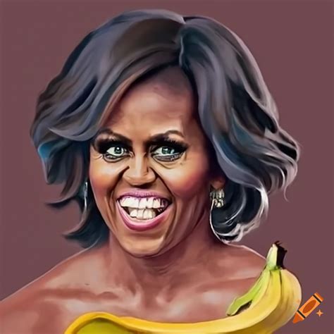 Satirical Illustration Of Michelle Obama On Craiyon