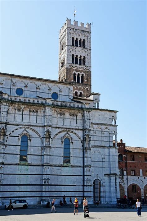 Catedral Ou Duomo Di San Martino Lucca Tuscany It Lia Foto Editorial