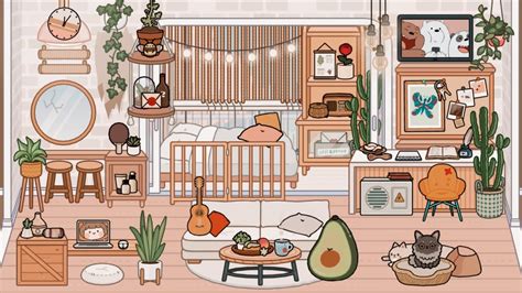 Toca Life World New Aesthetic House Design Makeover🍑🌿 Toca Boca