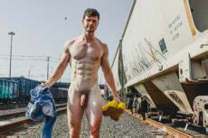 Sexy Finn Harding Has A Great Cock To Show You At The Train Yard Gay