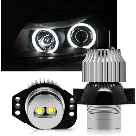 W Led Angel Eyes Phare Aur Oles Canbus Winpower Ampoules Feux De